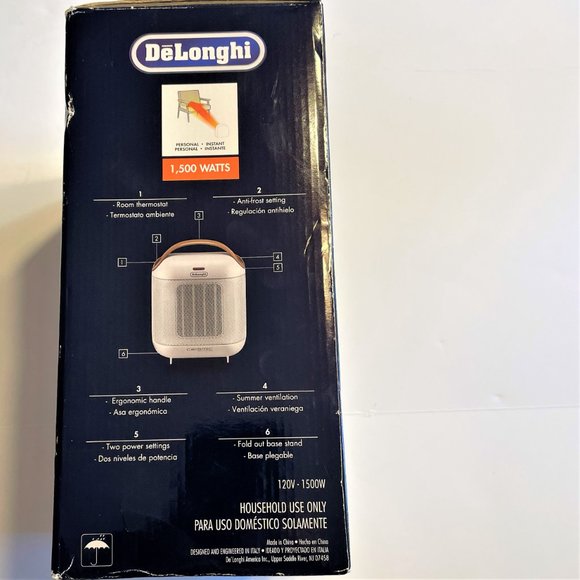 DeLonghi Capsule Ceramic Heater 1500W-2 Settings - Picture 3 of 6